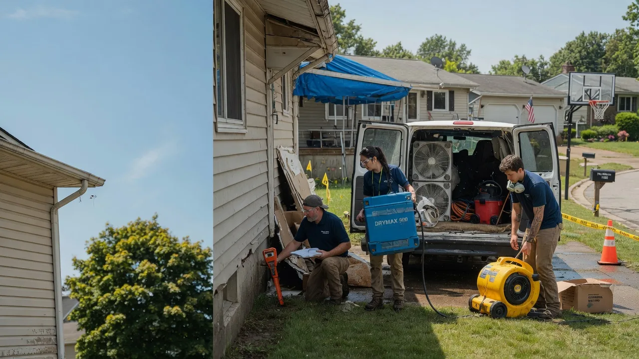 Ceiling Leak Cleanup in Middleburg, OH near me