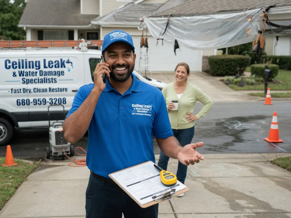 Ceiling Leak Cleanup Middleburg, OH FAQs